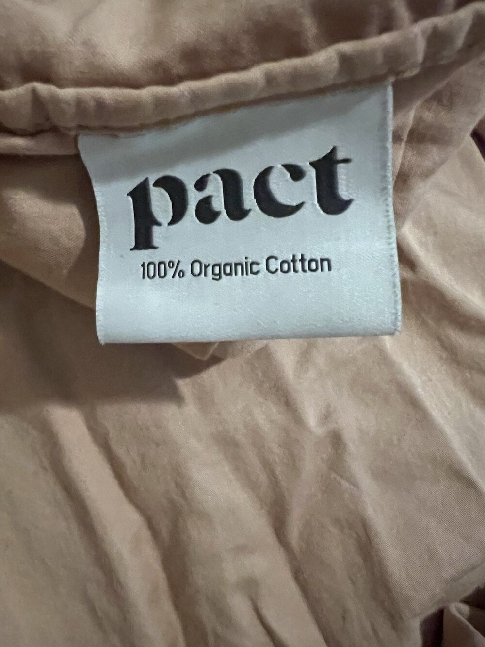 Pact 100% Organic Cotton Percale Fitted Sheet Twin dusty pink mauve Super Soft